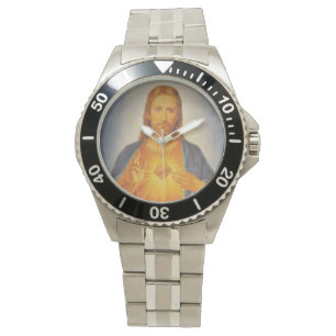 Sakral hjärta för klassiker av den Jesus klockan Armbandsur