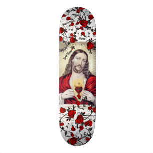 Sakral hjärtaJesus Skateboard DITT NAMN