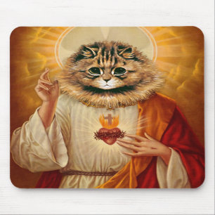 Sakral hjärtakattunge Mousepad Musmatta