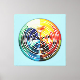 Sakral kanvastryck för geometriMandala 8