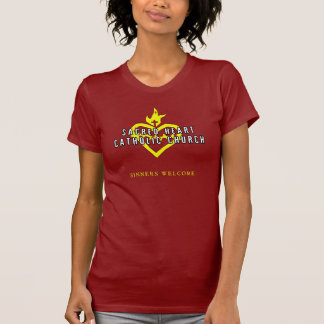 Sakral skjorta för hjärtakatolsk kyrkamörk tee shirt