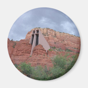 Sakral ställen - kapell av heligakor Sedona, AZ Magnet