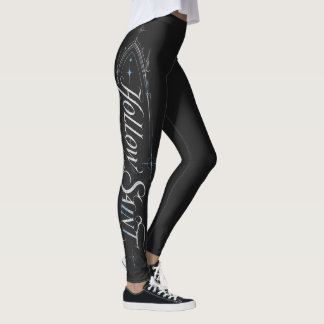 Sakral Void Celestial Kalligrafi Grafik Leggings