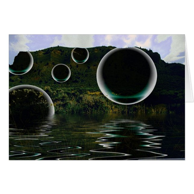 Sakralt berg hälsningskort (Framsidan Horizontal)