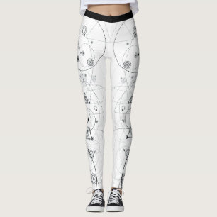 Sakralt geometrimönster leggings