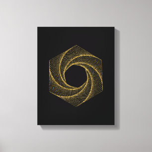 Sakralt geometrisymbol canvastryck
