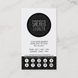 sakralt kort för geometrilojalitetstansmaskin