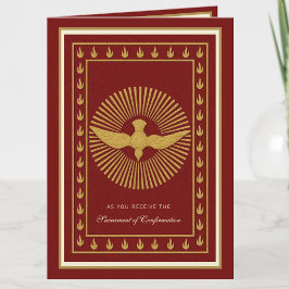 Sakramentet bekräftelse religiös bön helgkort