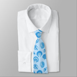 Säkrare - Cerulean blue och white Slips
