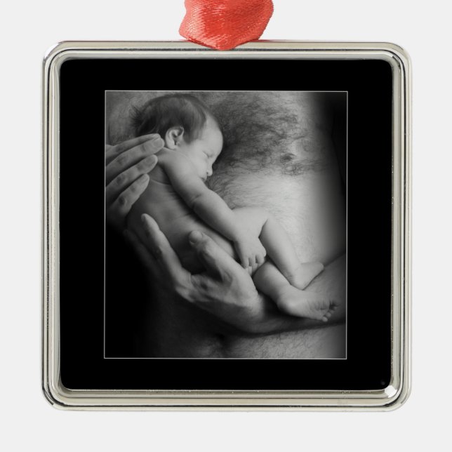 Säkrare i Pappor-Arm Julgransprydnad Metall (Framsidan)