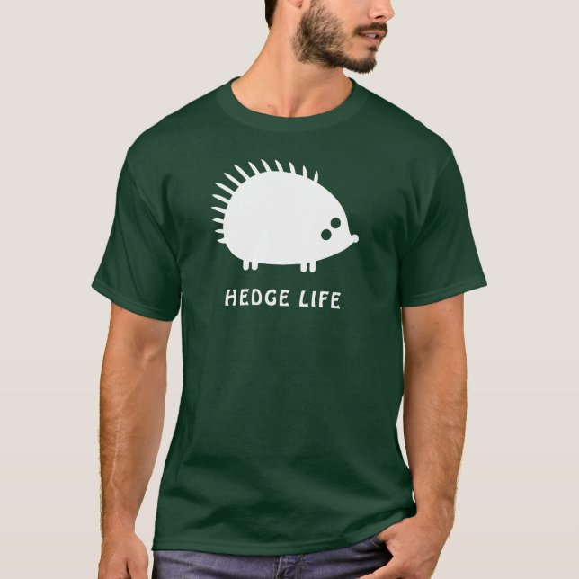 Säkringsliv - Woodland Hedgehog Design T Shirt (Framsida)
