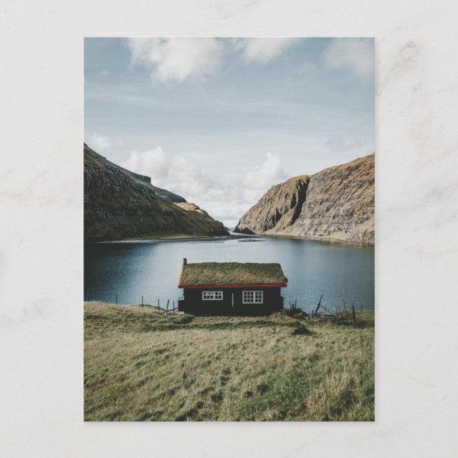 SAKSUN, FAROÖARNA VYKORT (Framsida)