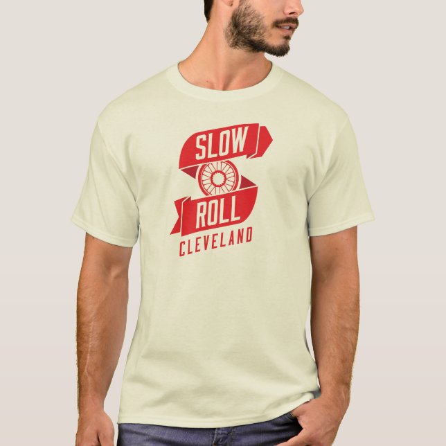 Sakta den rullCleveland t-skjortan T-shirt (Framsida)