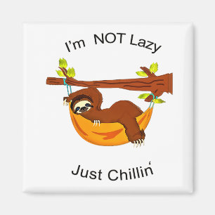 Sakta i Orange Hammock LAZY BARN Magnet