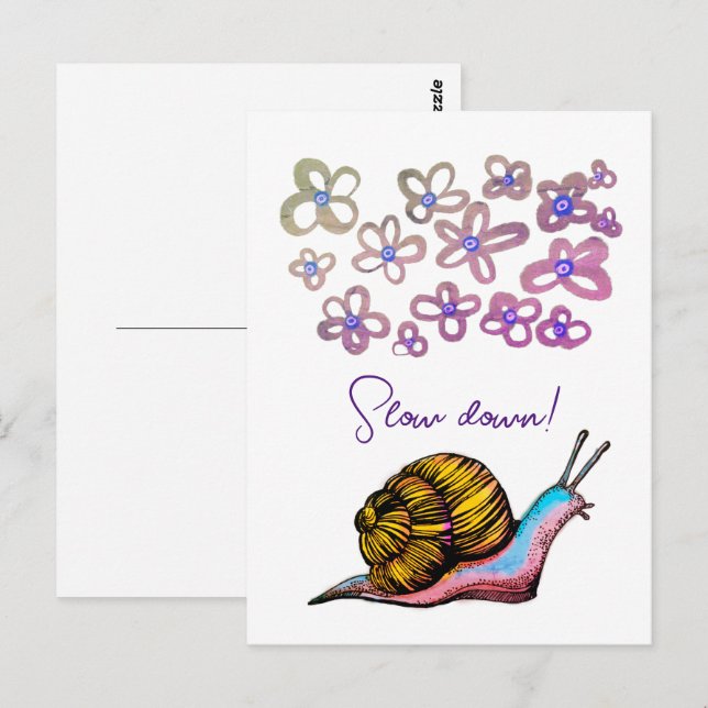 Sakta ned vykort (Fram/baksida)