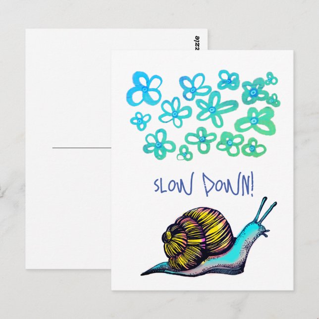 Sakta ned vykort (Fram/baksida)