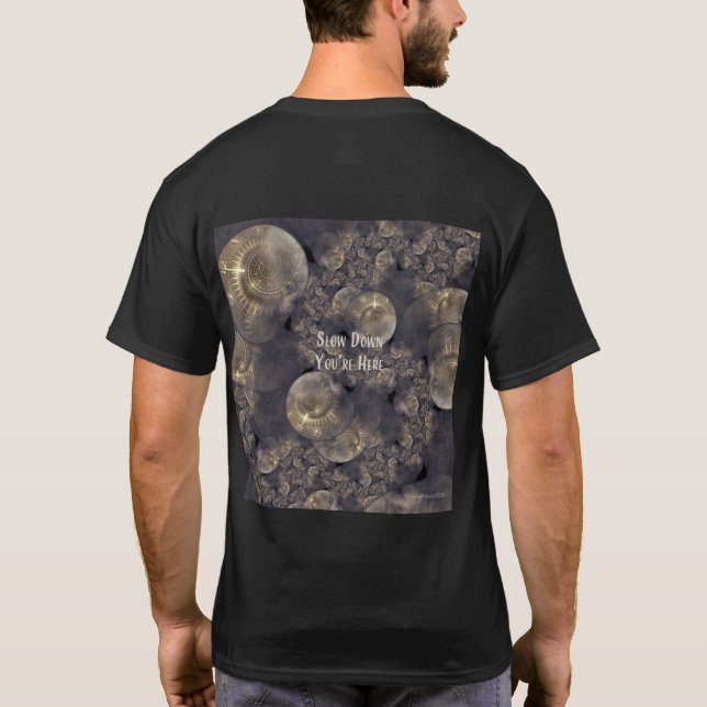 Sakta ner Du är här människans TShirt T Shirt (Baksida)
