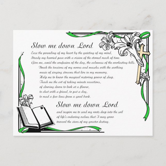 sakta ner mig vykort (Framsida)