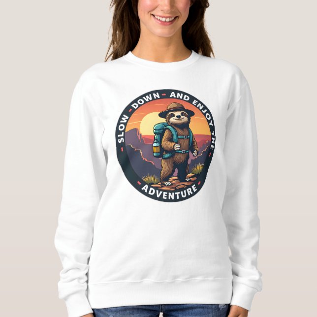 Sakta ner och njut av Äventyr T Shirt (Framsida)