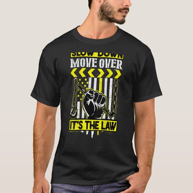 Sakta ner och rör dig över lagen t shirt (Framsida)