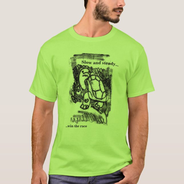 Sakta och stödja…,… segern tävlingen t shirt (Framsida)