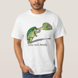 Sakta och stödja tee shirt