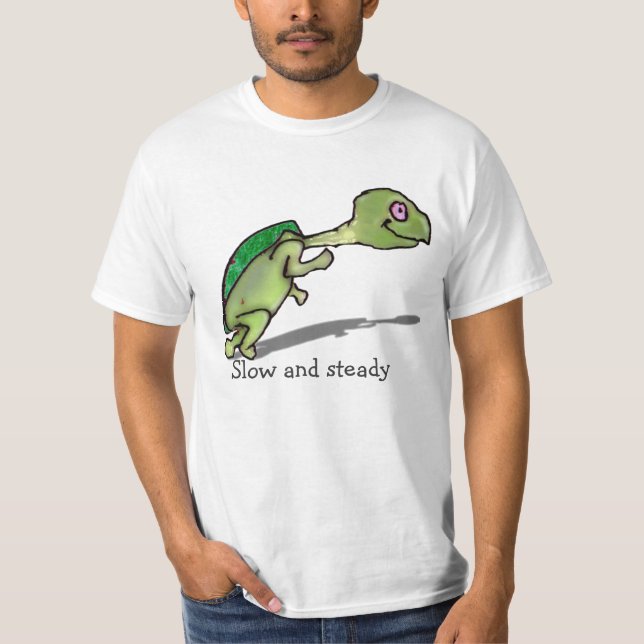 Sakta och stödja tee shirt (Framsida)