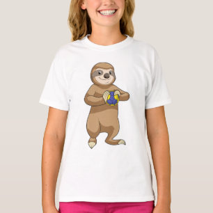 Sakta som handbollsspelare med handboll t shirt