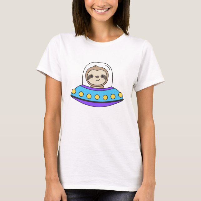 Sakta UFO-mellanrum för Universe Alien Slots T Shirt (Framsida)