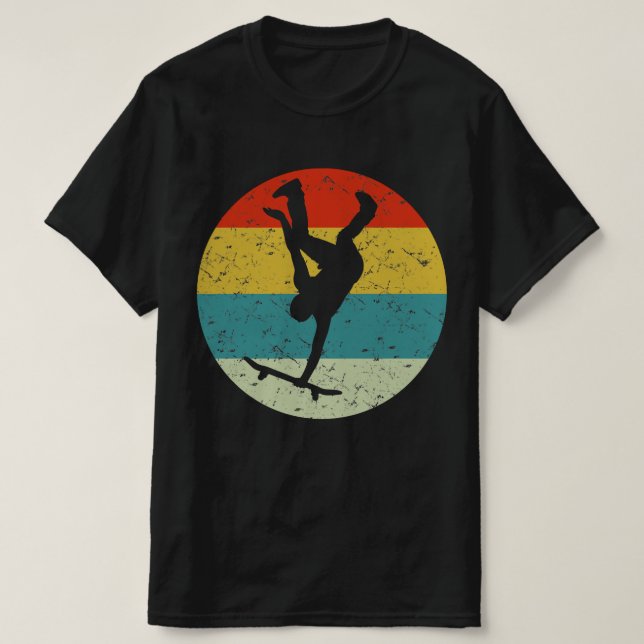 SAKTEBOARD-vintage silhouette 70s T Shirt (Design framsida)
