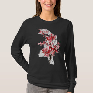 Sakuara Koi Carp Nishikigoi Fish Japansk Art T Shirt