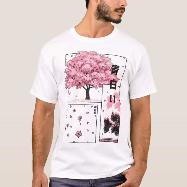 Sakura Anime T Shirt (Framsida)
