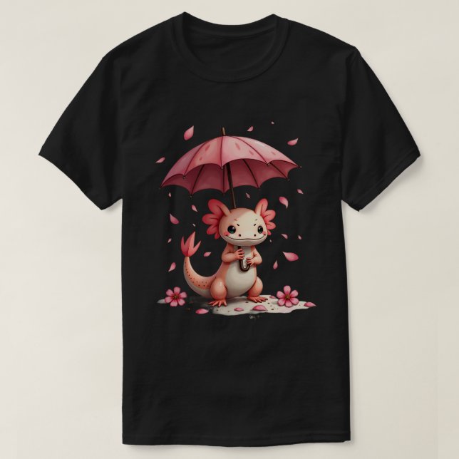 Sakura Axolotl T Shirt (Design framsida)