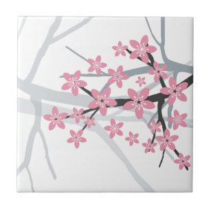 Sakura belägger med tegel kakelplatta
