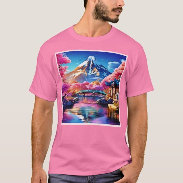 Sakura-berget: Vår Scene T Shirt (Framsida)