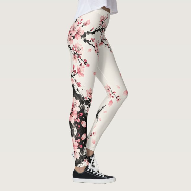 Sakura bläckleggings leggings (Höger)