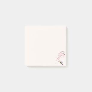 Sakura Blomma & Kolibri Post-It Notisblock Block