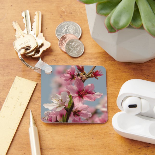 Sakura Blomma, Mjuk Vårskönhet Nyckelring (Skrivbord)
