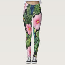 Sakura Blommar Mönster Leggings