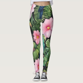 Sakura Blommar Mönster Leggings