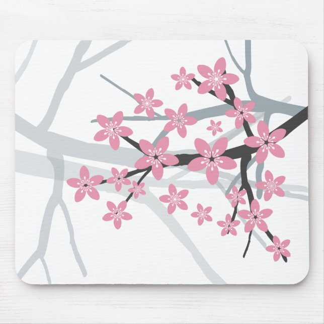 Sakura blommar Mousepad Musmatta (Framsidan)