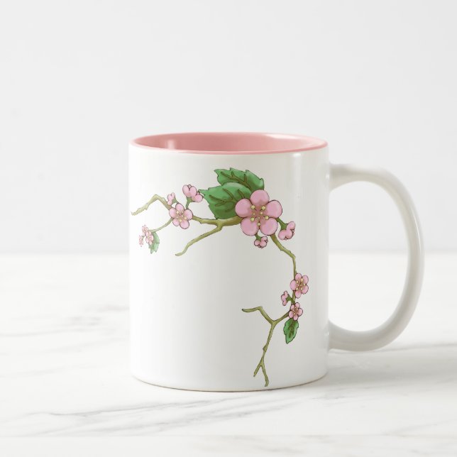 Sakura blommar Två-Tonad mugg (Höger)