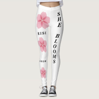 Sakura Blommar & Växer Leggings