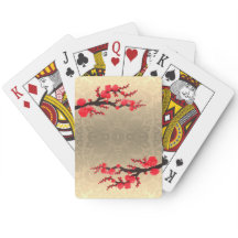 Sakura Blommars Satin Damask