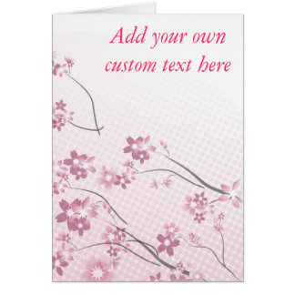 Sakura blommor hälsningskort
