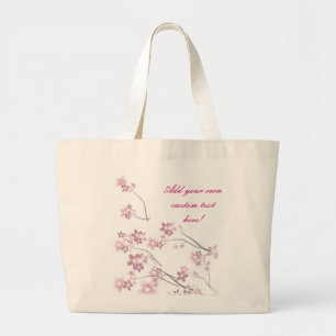 Sakura blommor jumbo tygkasse