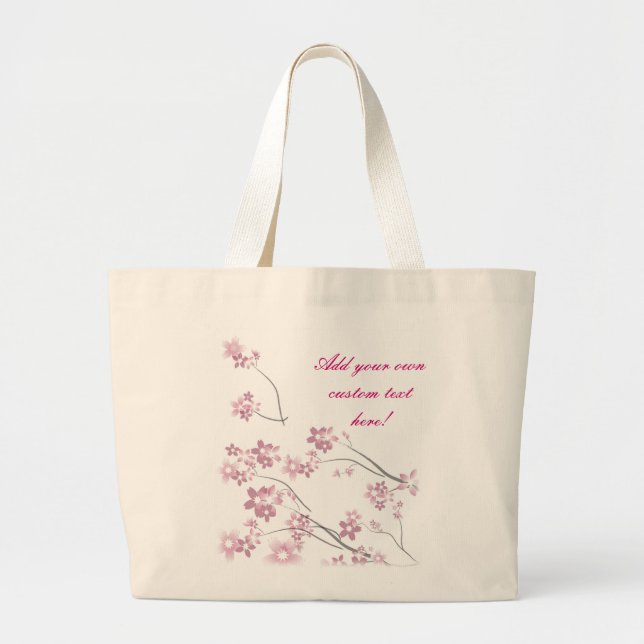Sakura blommor jumbo tygkasse (Framsidan)
