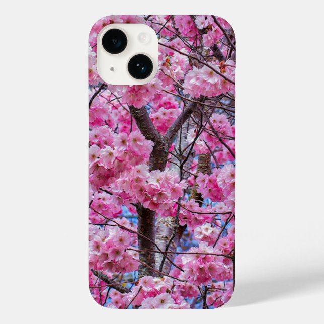 Sakura Bloom Elegance iPhone 14 Fodral (Baksida)
