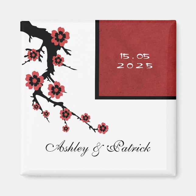 Sakura Bröllop Magnet (Framsidan)