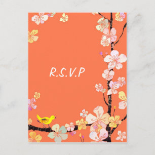Sakura: Bröllop OSA Postcards Inbjudan Vykort
